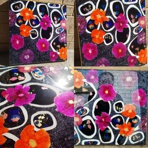 Abstract Collage Resin+Glitter Wall, Shelf Art
